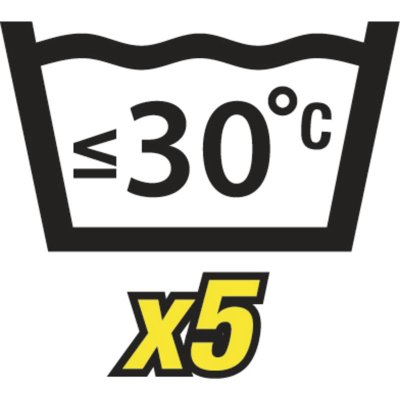 Delta, Rukavice úpletové, VE702GR, PU, šedé, vel. 6 - 10 - Picto WASH 30x5.jpg