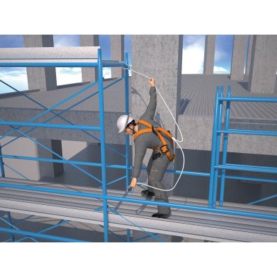 Delta, Sada protipádová, SCAFFOLDING, oranžová, vel. S - L