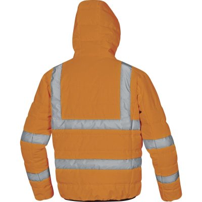 Delta, Bunda prošívaná, péřová, reflexní, DOON HV, fluor oranžová, vel. S - 3XL