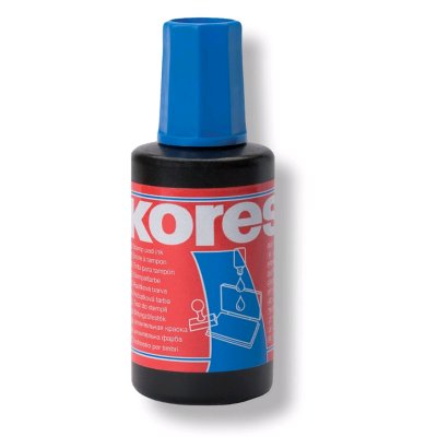 Razítková barva Kores, modrá, 28 ml
