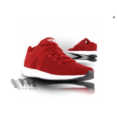 VM Footwear, Obuv polobotka, volnočasová, ONTARIO, červená, vel. 36 - 48