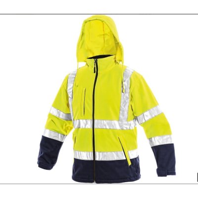 CS, Bunda DERBY, výstražná, pánská, žluto-modrá, S- 4XL