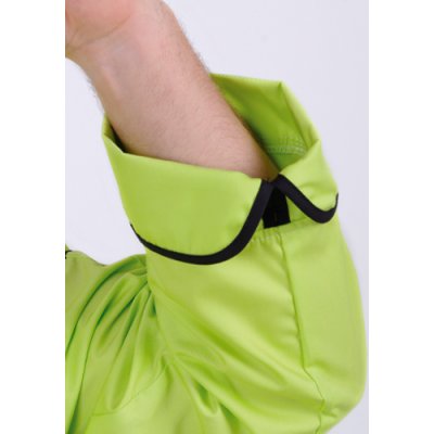 Rondon pán. dvouřadý, dl.rukáv, 3400 DUŠAN, rond.knoflíky, BA/PES 165,VS 182, zel. limetka/černá vý - Pánský rondon DUŠAN - detail