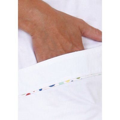 TDX Halena dámská přes hlavu MAGDALÉNA, BA, VS168, bílá/barevný puntík - Dámská halena MAGDALENA - detail