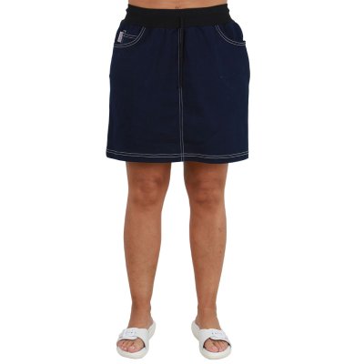 Sukně dám.krátká,4820, TAMARA, riflové kapsy, úplet pas, BA/Elas. 235 ,VS168, jeans tm. modrá - Dámská pracovní sukně TAMARA, riflová