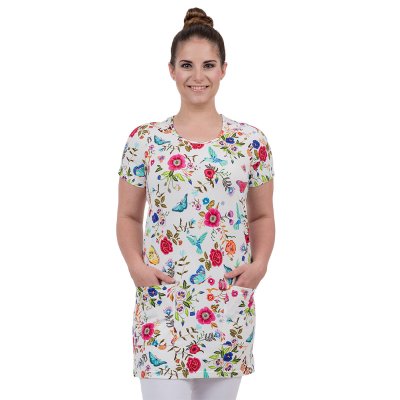 Triko dámské, krátký rukáv , 6003 ,EDITTA, BA/Elas 220, kapsy,VS168,,MOTÝLEK - Dámské pracovní triko EDITTA, motýlek