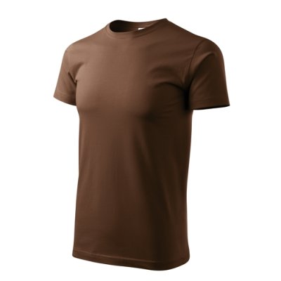 Tričko pánské Basic 129 - XS-XXL, čokoládová