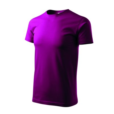 Tričko pánské Basic 129 - XS-XXL, fuchsia red