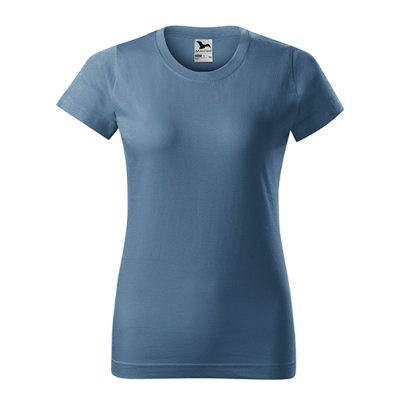 Tričko dámské Basic 134 - XS-XXL, denim - Dámské tričko BASIC - denim