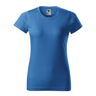 Tričko dámské Basic 134 - XS-XXL, azurově modrá - Dámské tričko BASIC - azurově modré