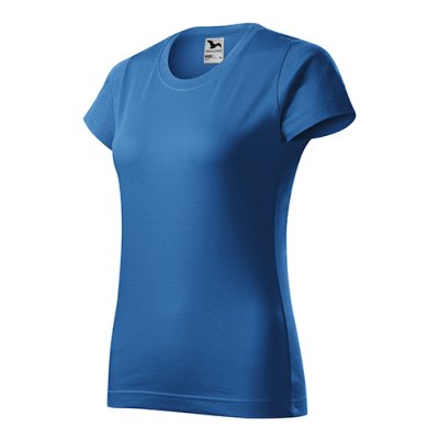 Tričko dámské Basic 134 - XS-XXL, azurově modrá - Dámské tričko BASIC - azurově modré