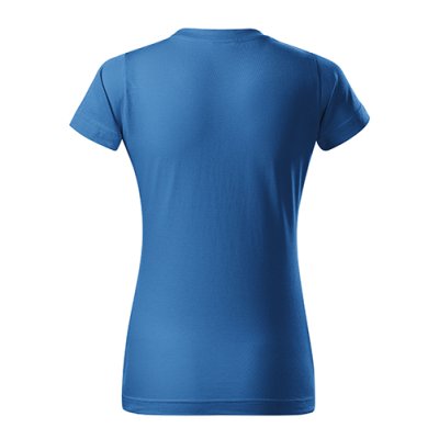 Tričko dámské Basic 134 - XS-XXL, azurově modrá