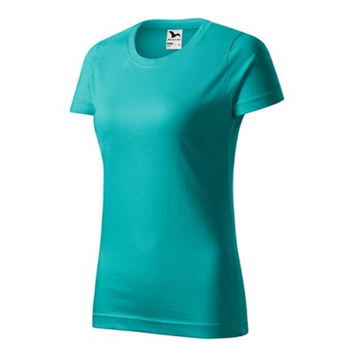 Tričko dámské Basic 134 - XS-XXL, emerald - Dámské tričko BASIC - emerald
