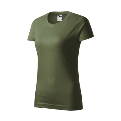 Tričko dámské Basic 134 - XS-XXL, khaki - Dámské tričko BASIC