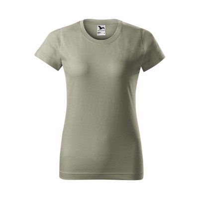 Tričko dámské Basic 134 - XS-XXL, světlá khaki - Dámské tričko BASIC