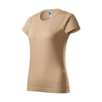 Tričko dámské Basic 134 - XS-XXL, písková - Dámské tričko BASIC