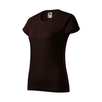 Tričko dámské Basic 134 - XS-XXL, kávová - Dámské tričko BASIC