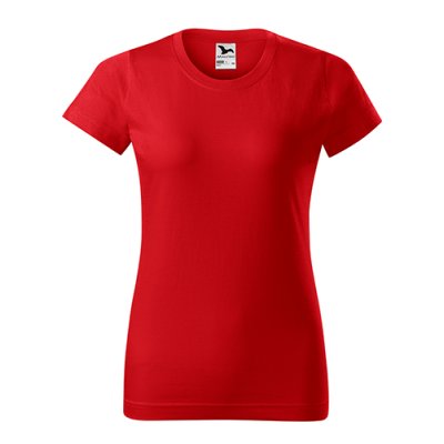 Tričko dámské Basic 134 - XS-XXL, červená - Dámské tričko BASIC - červená