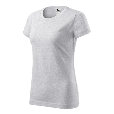 Tričko dámské Basic 134 - XS-XXL, světle šedý melír - AD13403_03.jpg