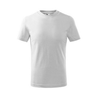 Tričko dětské Basic 138 - 110-158 cm, bílá