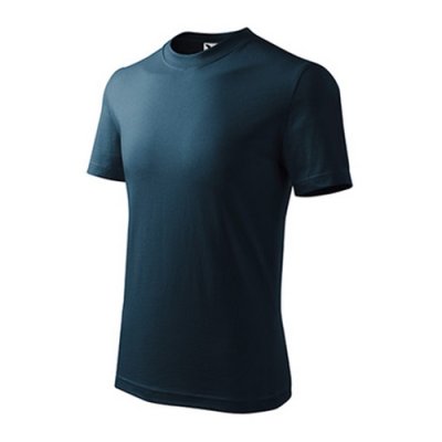 Tričko dětské Basic 138 - 110-158 cm, námořní modrá