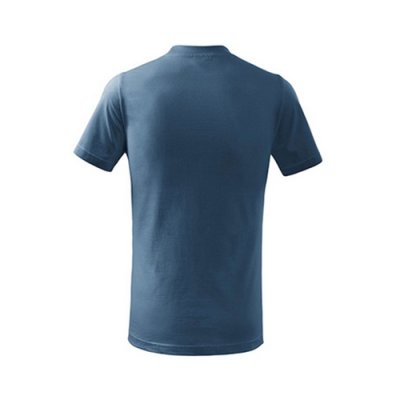 Tričko dětské Basic 138 - 110-158 cm, denim