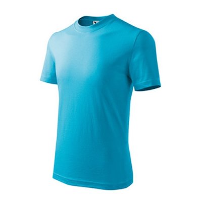 Tričko dětské Basic 138 - 110-158 cm, tyrkysová