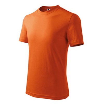 Tričko dětské Basic 138 - 110-158 cm, oranžová
