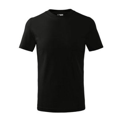 Tričko dětské Classic 100 - 110- 158, černá