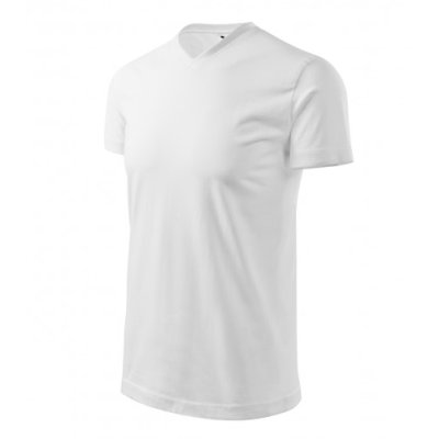 Tričko unisex Heavy V-neck 111 - S-XXL, bílá