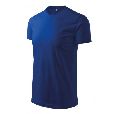 Tričko unisex Heavy V-neck 111 - S-XXL, královská modrá