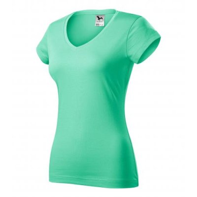 Tričko dámské Fit v-neck 162 - XS-XXL, mátová