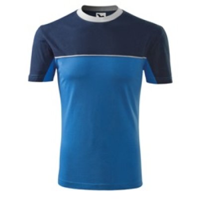 Tričko unisex Colormix 109 - S-XXL, námořní modrá/azurová modrá