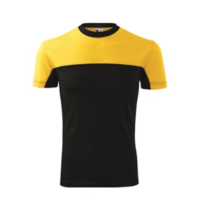 Tričko unisex Colormix 109 - S-XXL, žlutá/černá