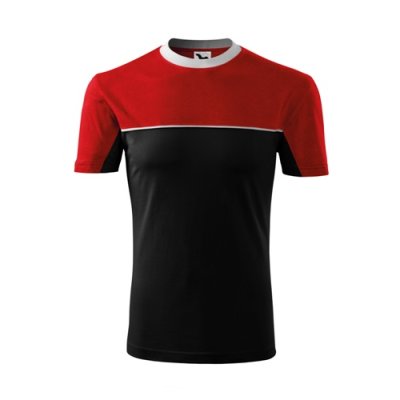 Tričko unisex Colormix 109 - S-XXL, černá/červená