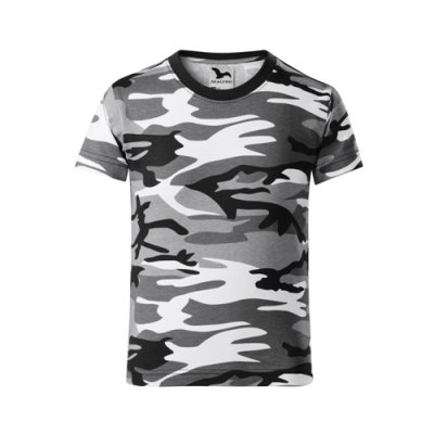Tričko dětské Camouflage 149 - 110-158, camouflage gray