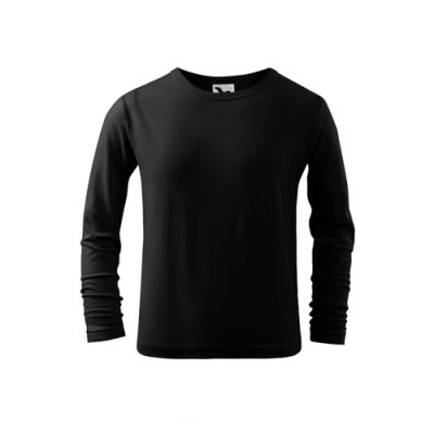Triko dětské  Fit-t ls 121 - 110-158 cm, černá