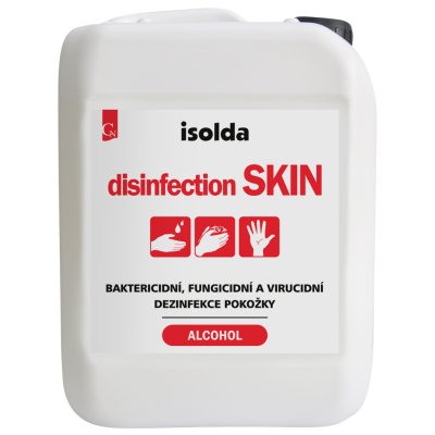 ISOLDA disinfection SKIN,gelová dezinfekce, 5 l SLEVA prošlá šarže
