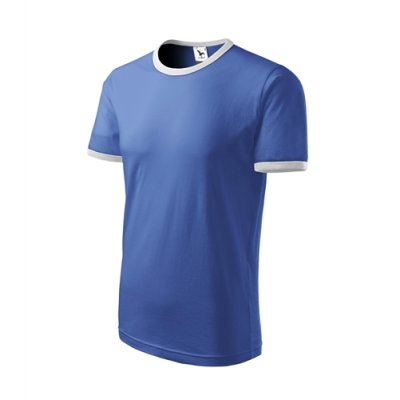 Tričko unisex Infinity 131 - S-XXL, azurově modrá/bílá