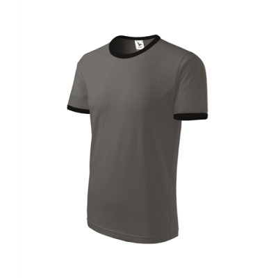 Tričko unisex Infinity 131 - 3XL, tmavá břidlice/černá