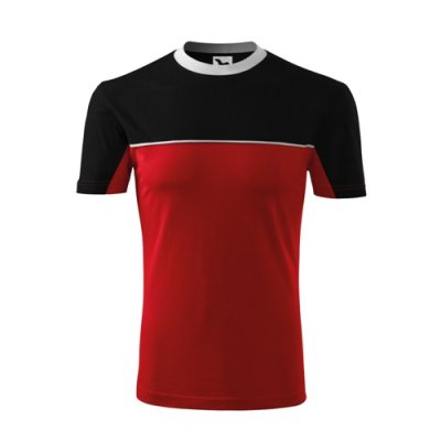 Tričko unisex Colormix 109 - 3XL, červená/černá