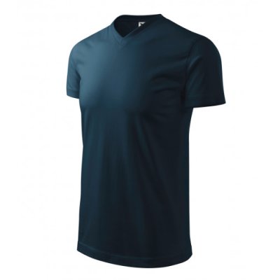Tričko unisex Heavy V-neck 111 - 3XL, námořní modrá