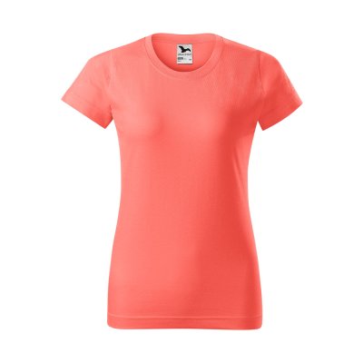 Tričko dámské Basic 134 - XS-XXL, korálová - Dámské tričko BASIC