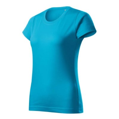 Tričko dámské Basic free F34 - XS-XXL, tyrkysová