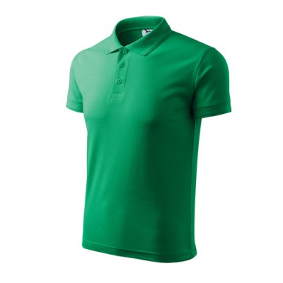 Polokošile pánská Pique polo 203 - S-XXL, středně zelená