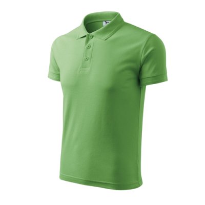 Polokošile pánská Pique polo 203 - S-XXL, trávově zelená