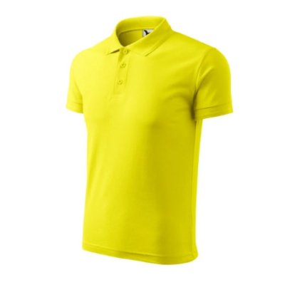 Polokošile pánská Pique polo 203 - S-XXL, citronová
