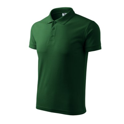Polokošile pánská Pique polo 203 - 3 XL, lahvově zelená