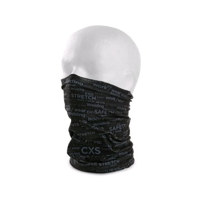 CS, Šátek multifunkční CXS DARREN, potisk CXS logo, černý