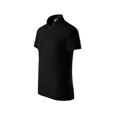 Polokošile dětská Pique polo 222 - 110-158 cm, černá